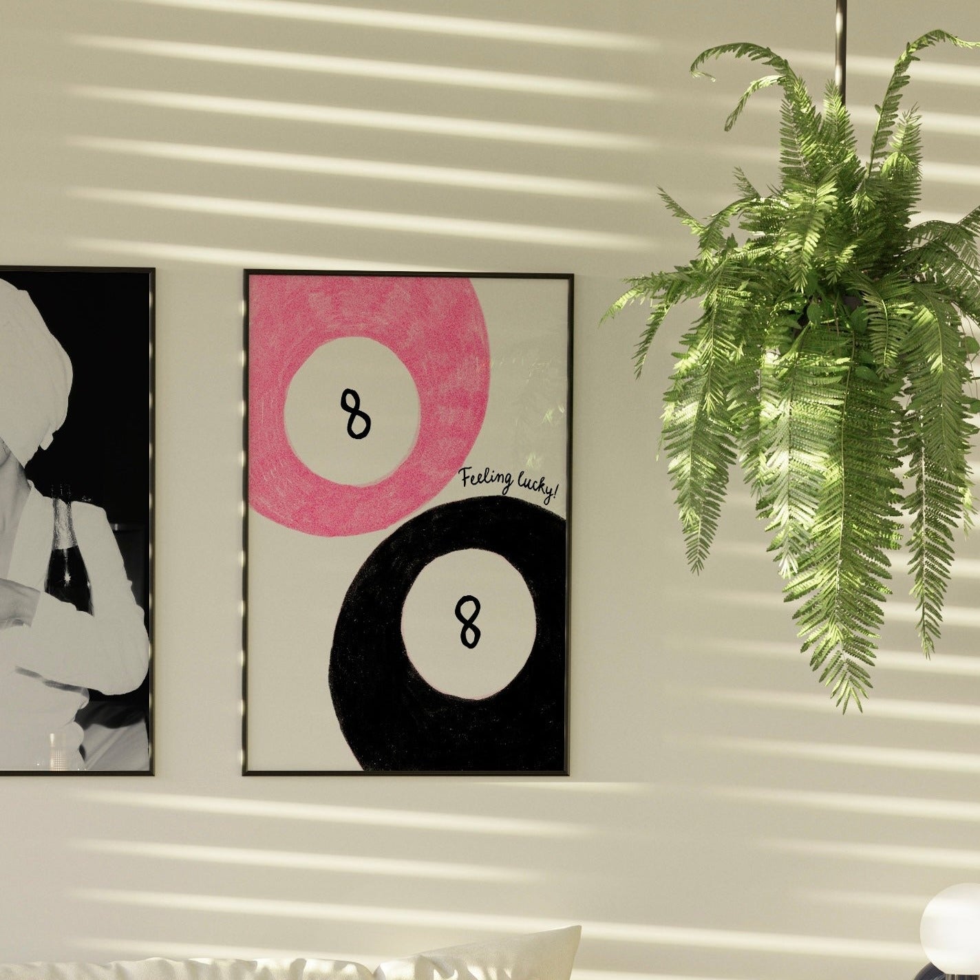 Conjunto de 3: Pink, white & black