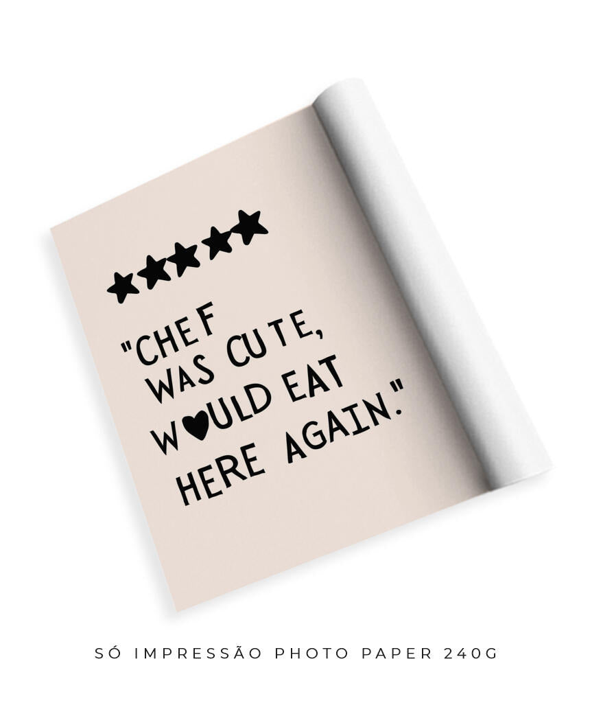 Chef was cute (preto)