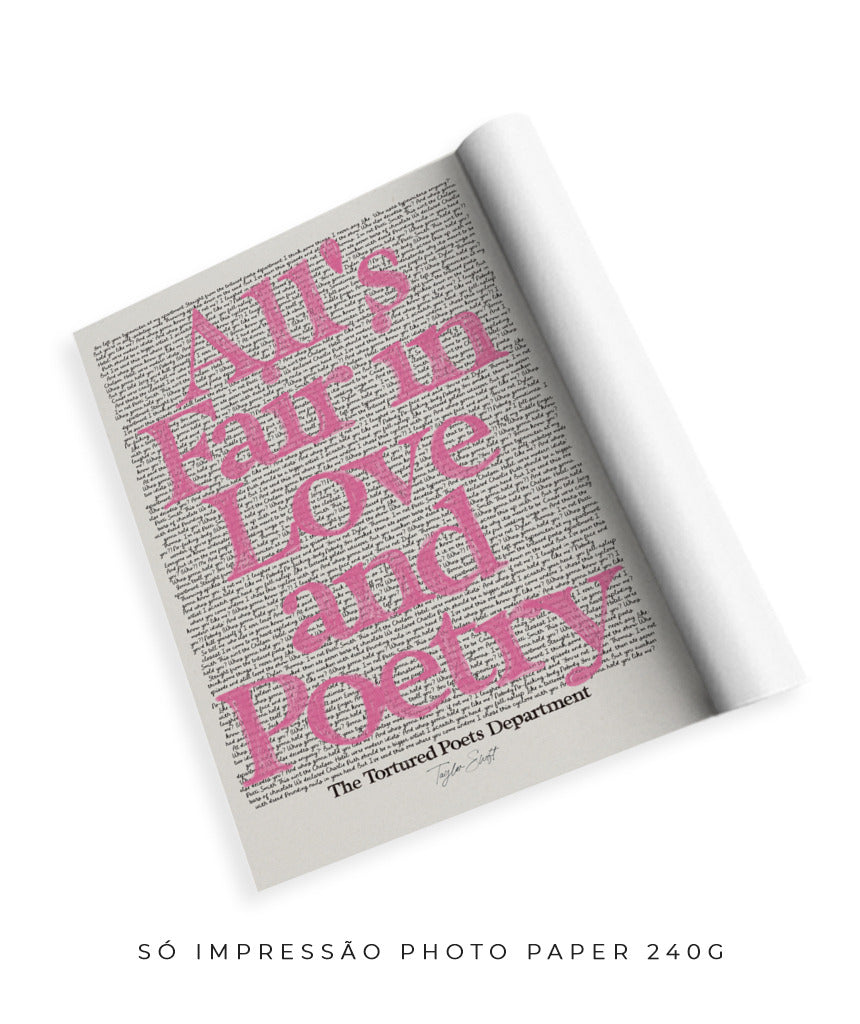 All is fair in Love and Poetry