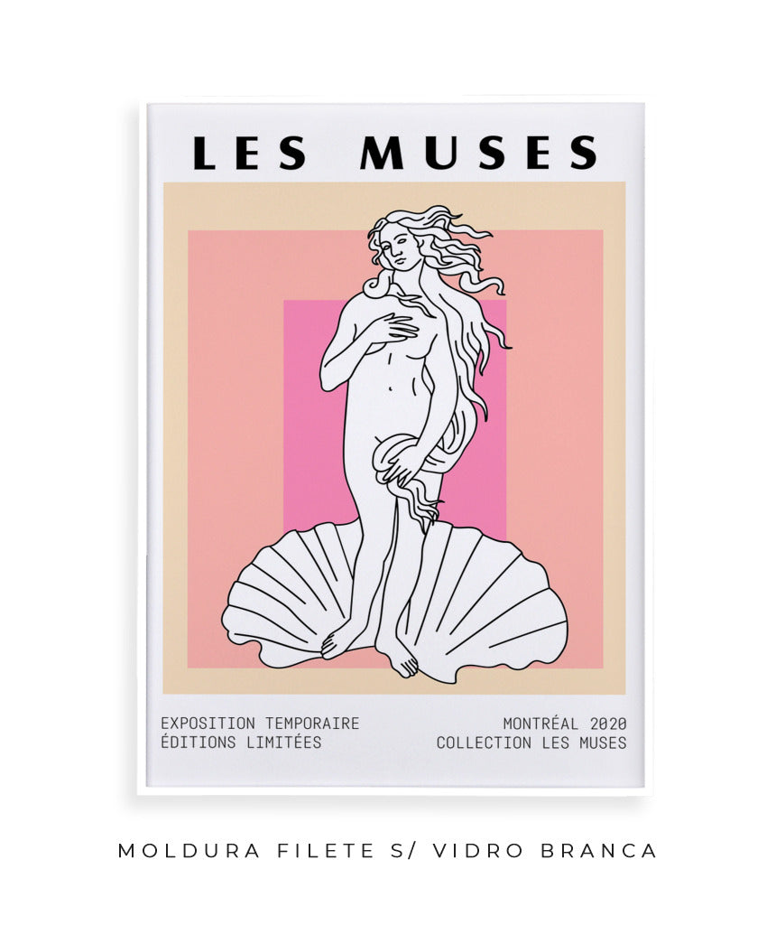 Les Muses- Deusa Grega e concha (rosa)