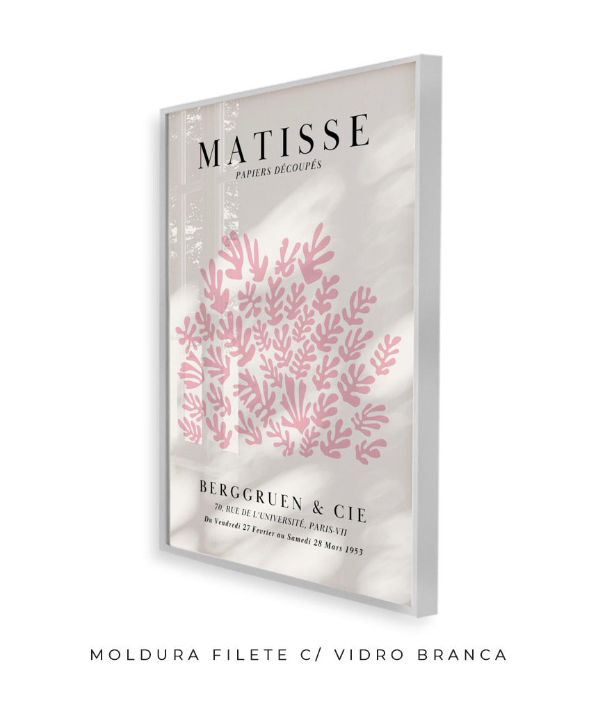 Matisse- Papier Découpés (rosa e off white)