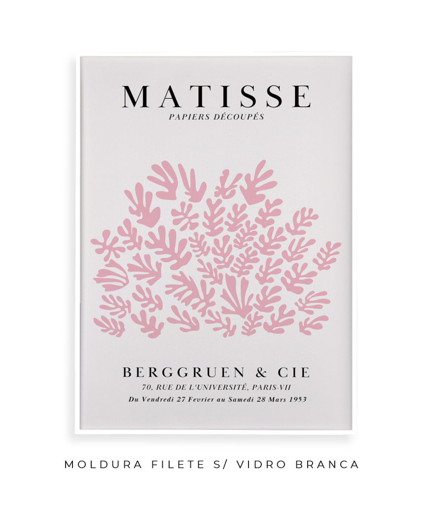 Matisse- Papier Découpés (rosa e off white)