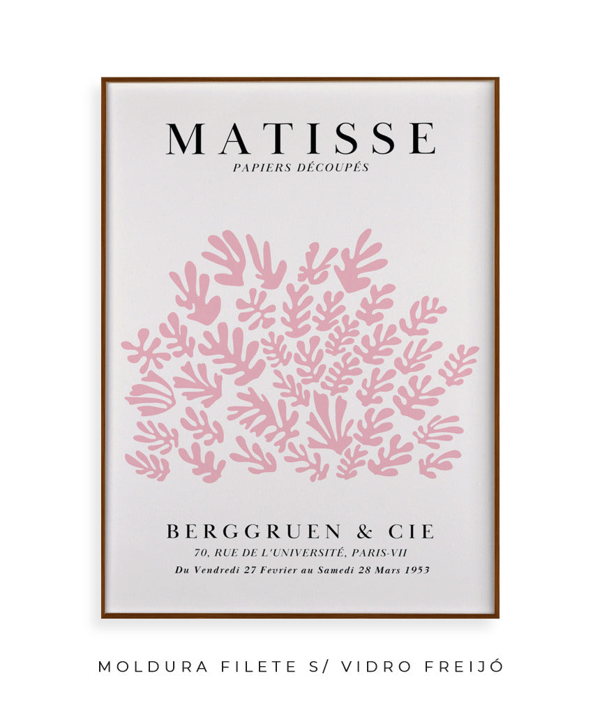 Matisse- Papier Découpés (rosa e off white)