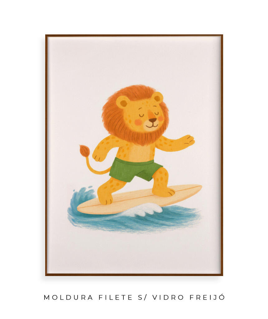 Leão surfista