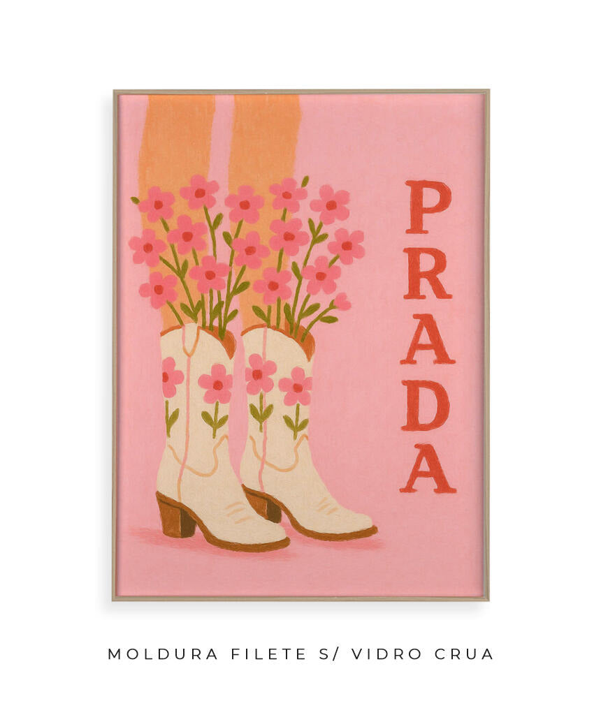 Prada- cowboy boots (rosa)