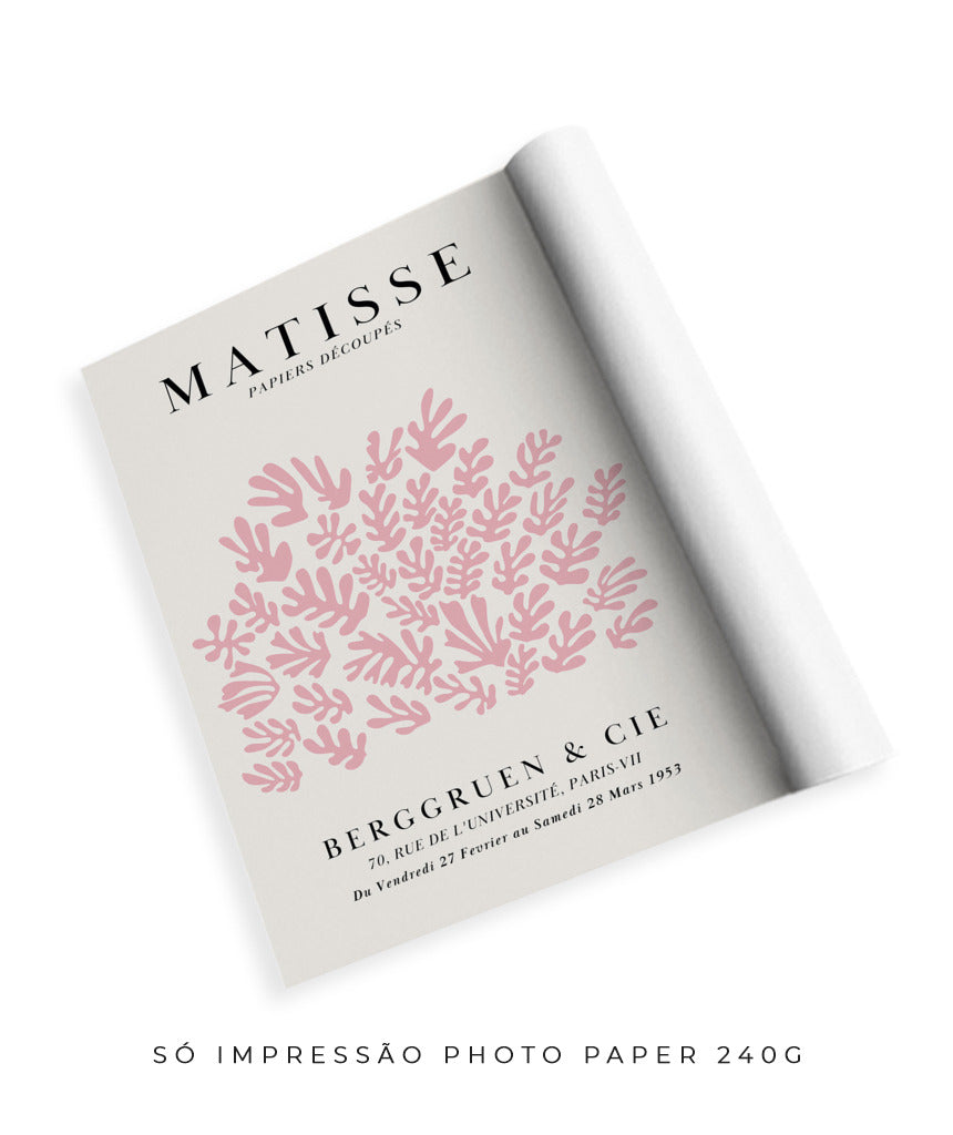 Matisse- Papier Découpés (rosa e off white)