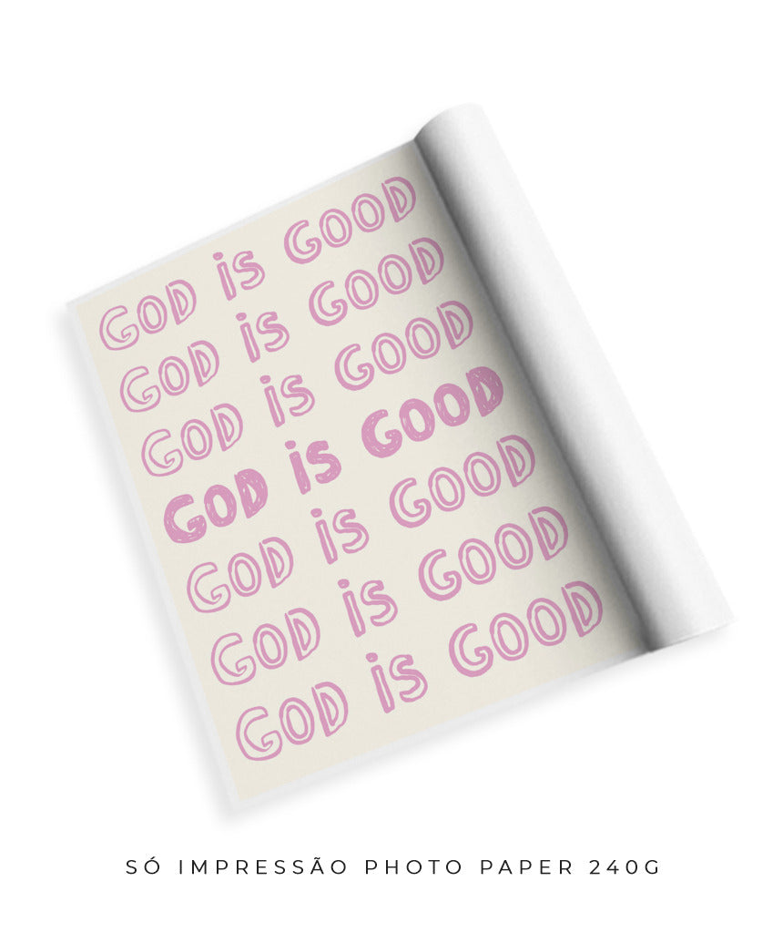 God is good (rosa)