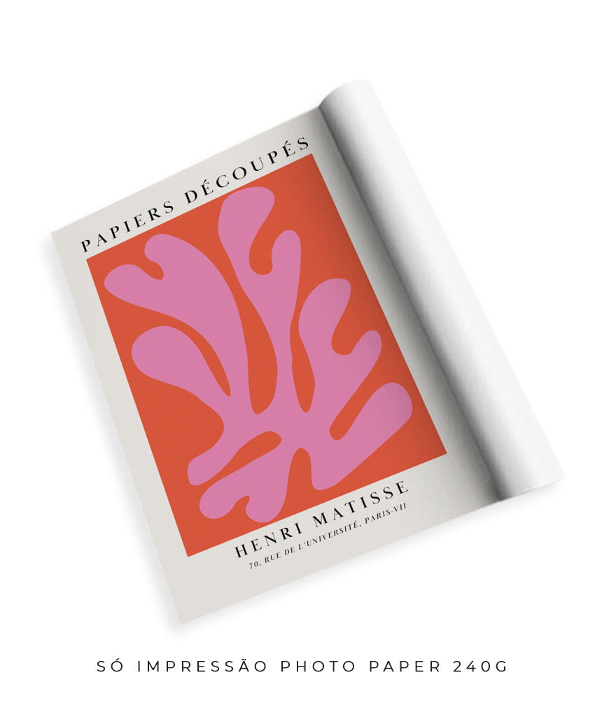 Matisse- Papier Découpés (rosa e vermelho)