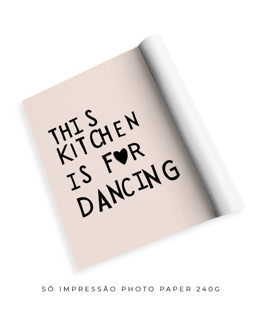 This kitchen is for dancing! (preto)