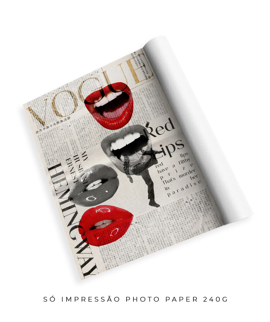 Vogue (red lips)