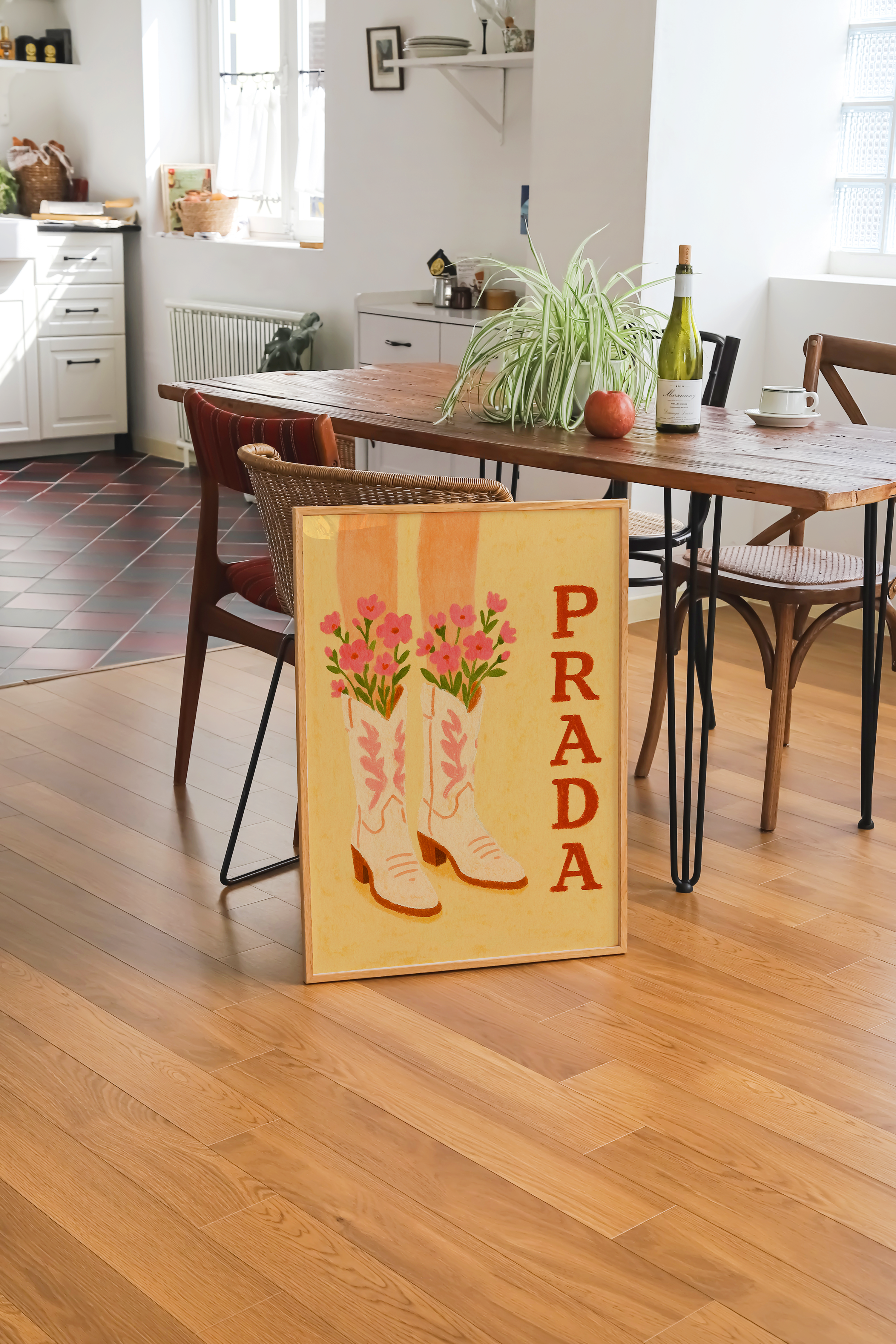Prada- cowboy boots (amarelo)