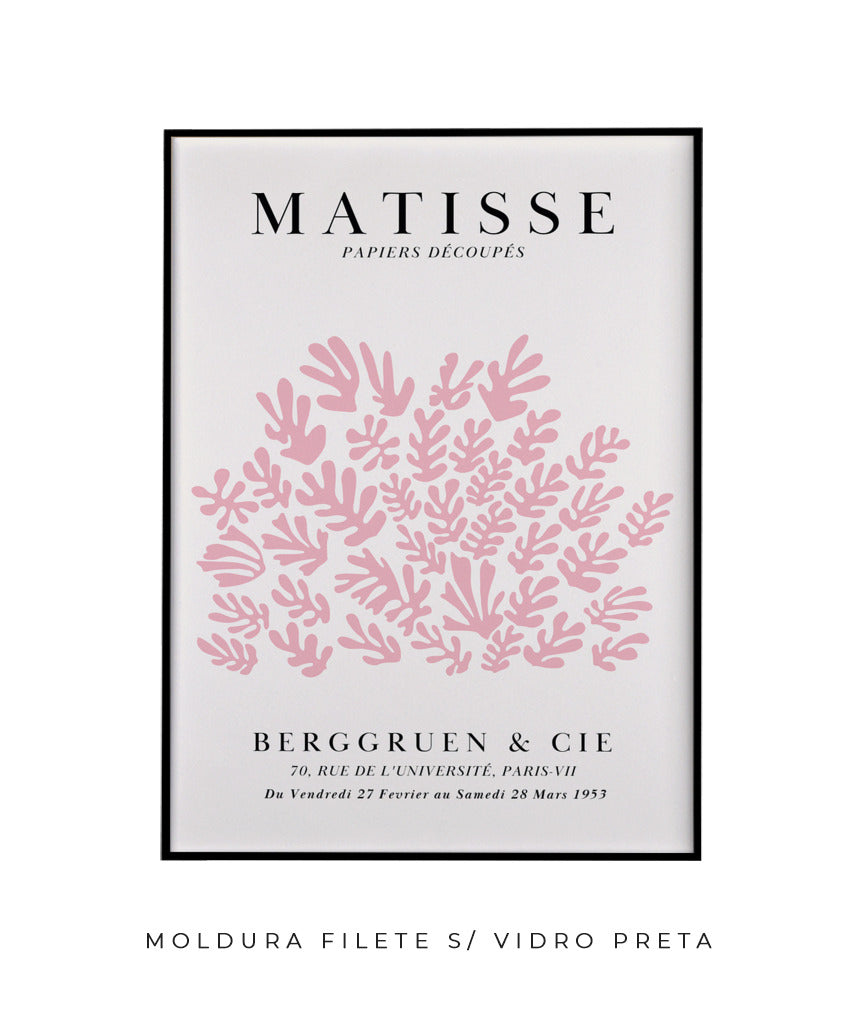 Matisse- Papier Découpés (rosa e off white)