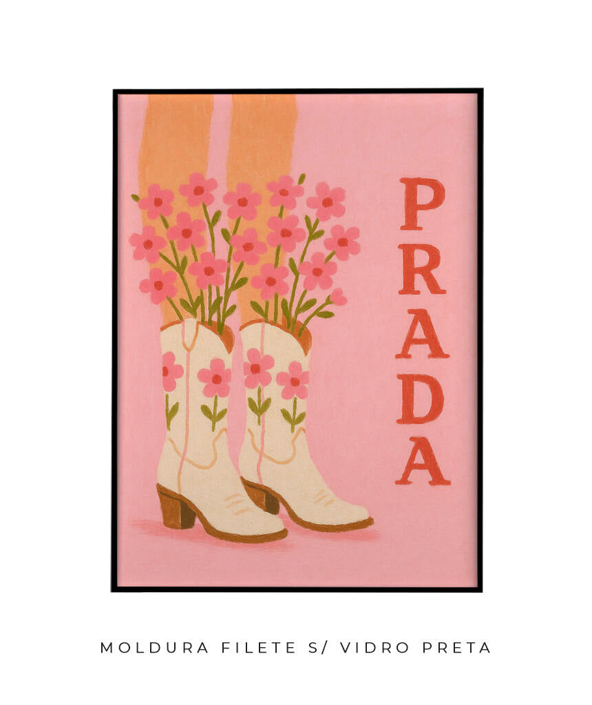 Prada- cowboy boots (rosa)