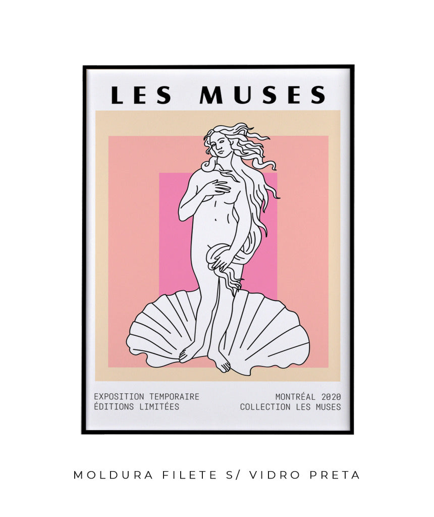 Les Muses- Deusa Grega e concha (rosa)