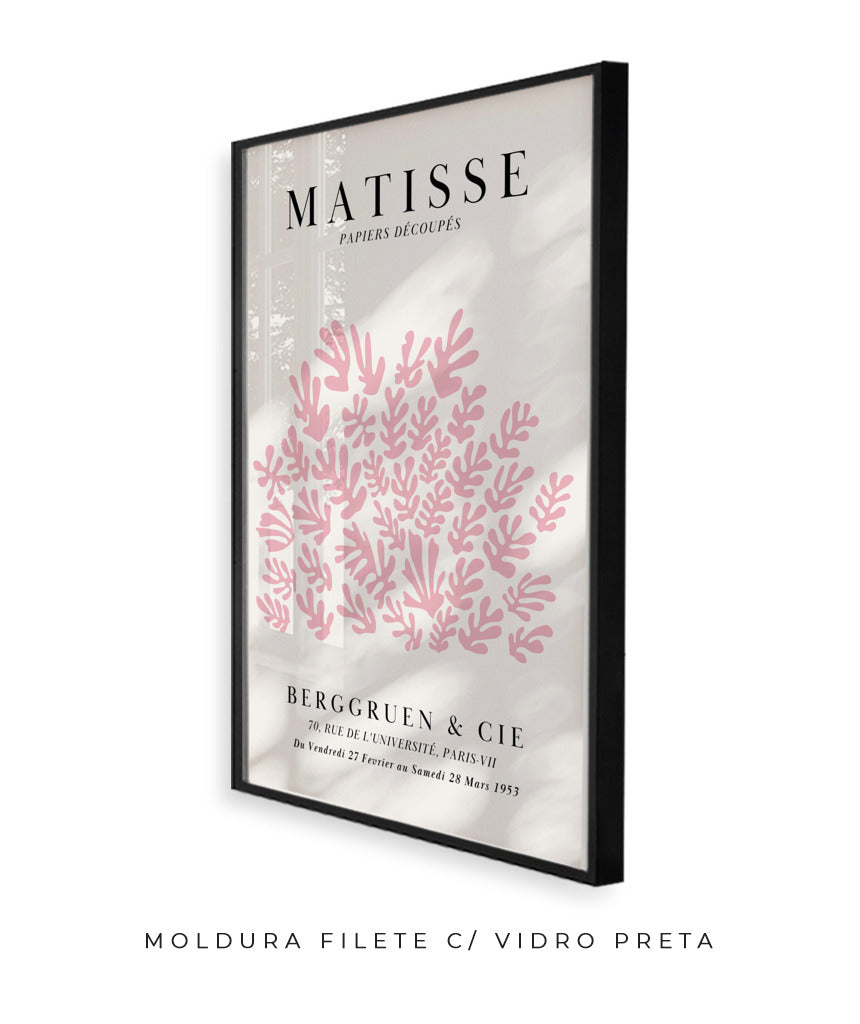 Matisse- Papier Découpés (rosa e off white)