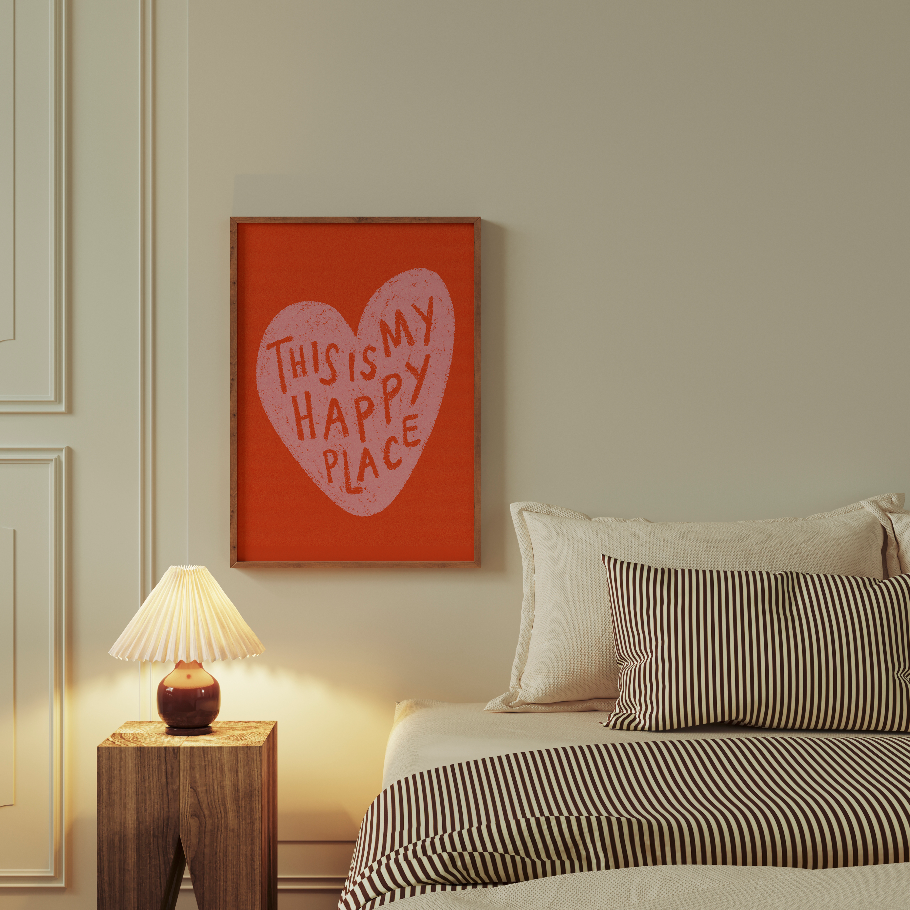 This is my happy place- Rosa e laranja