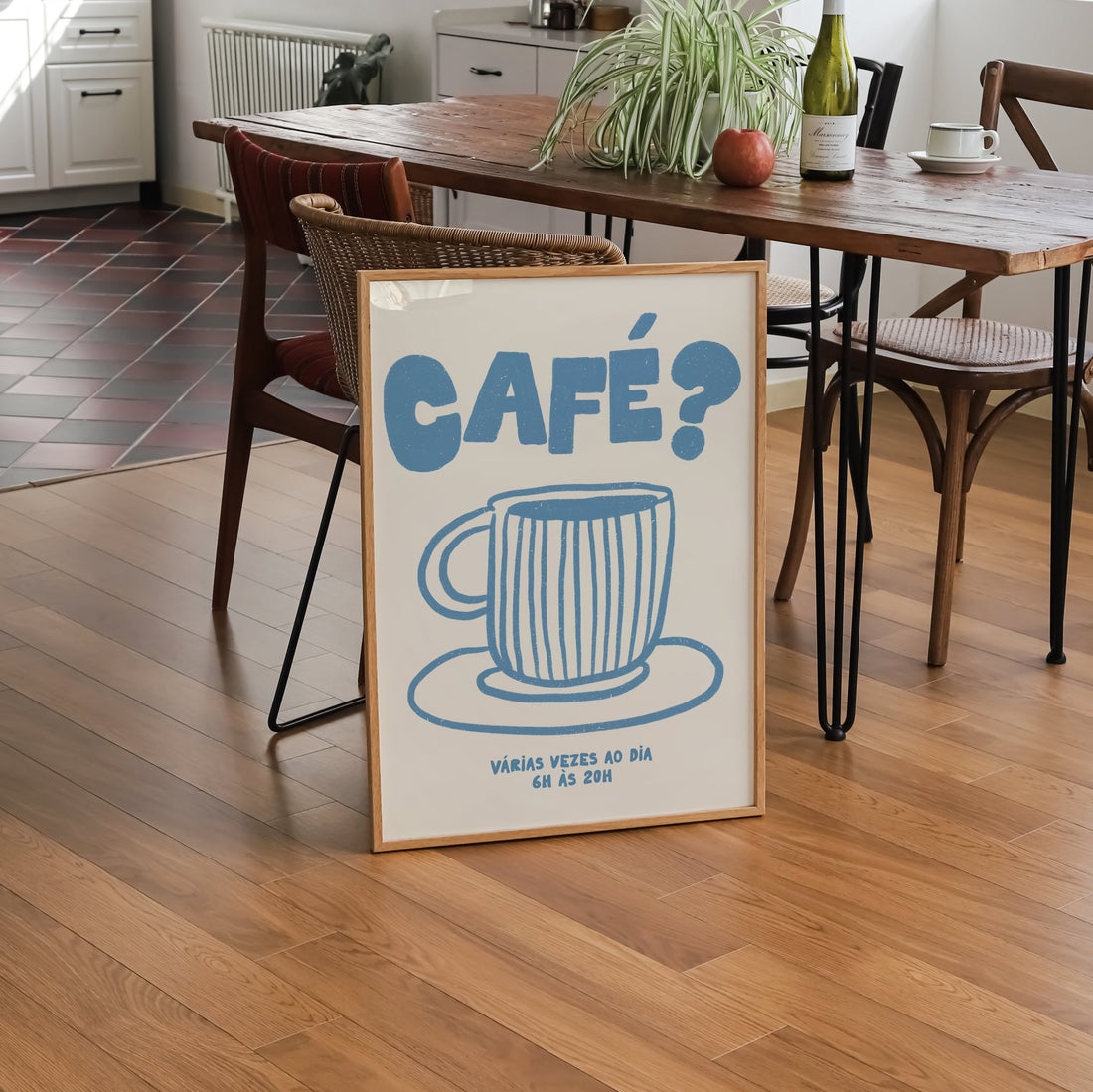 Café?- Off White e azul