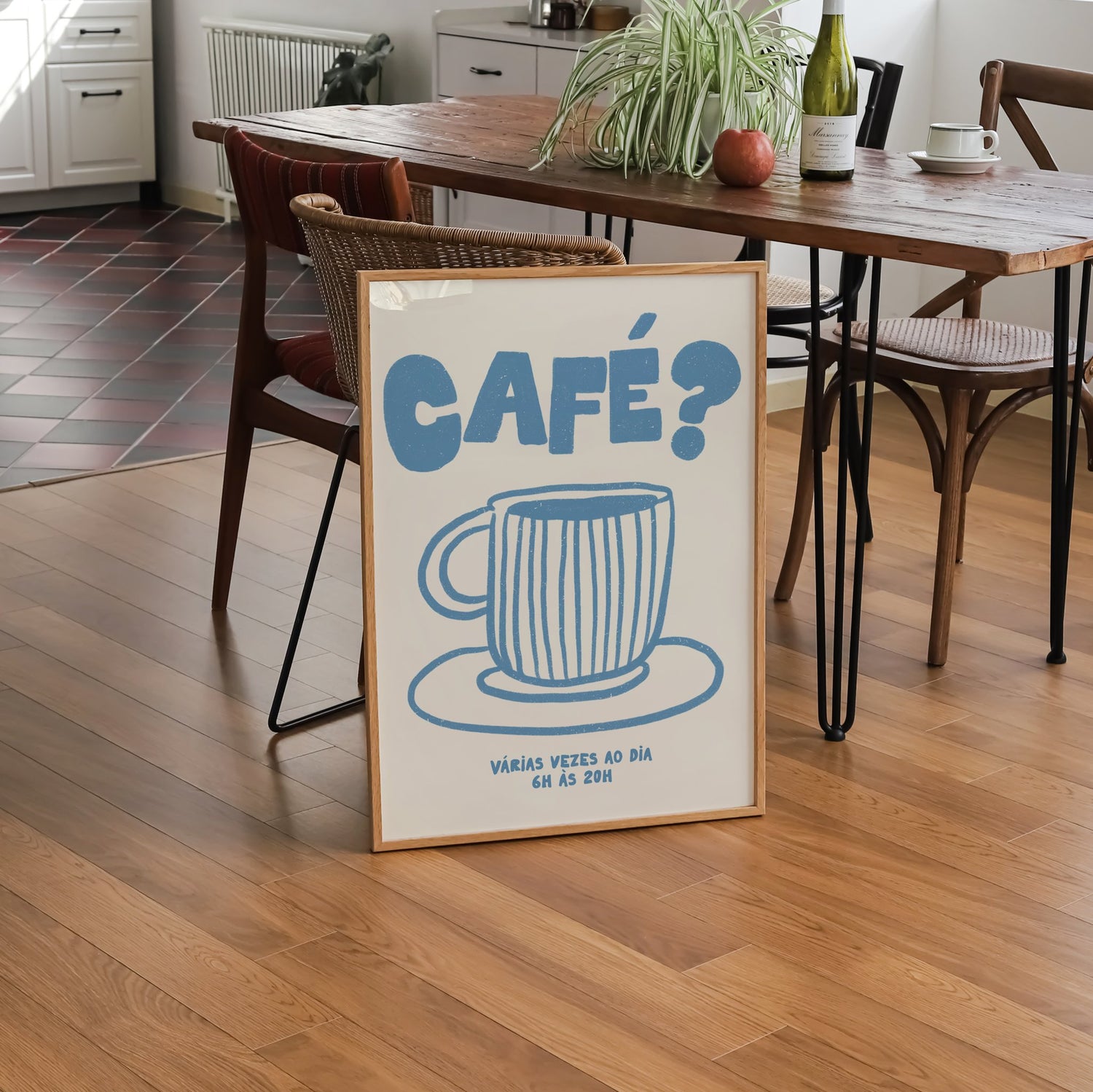 Café?- Off White e azul