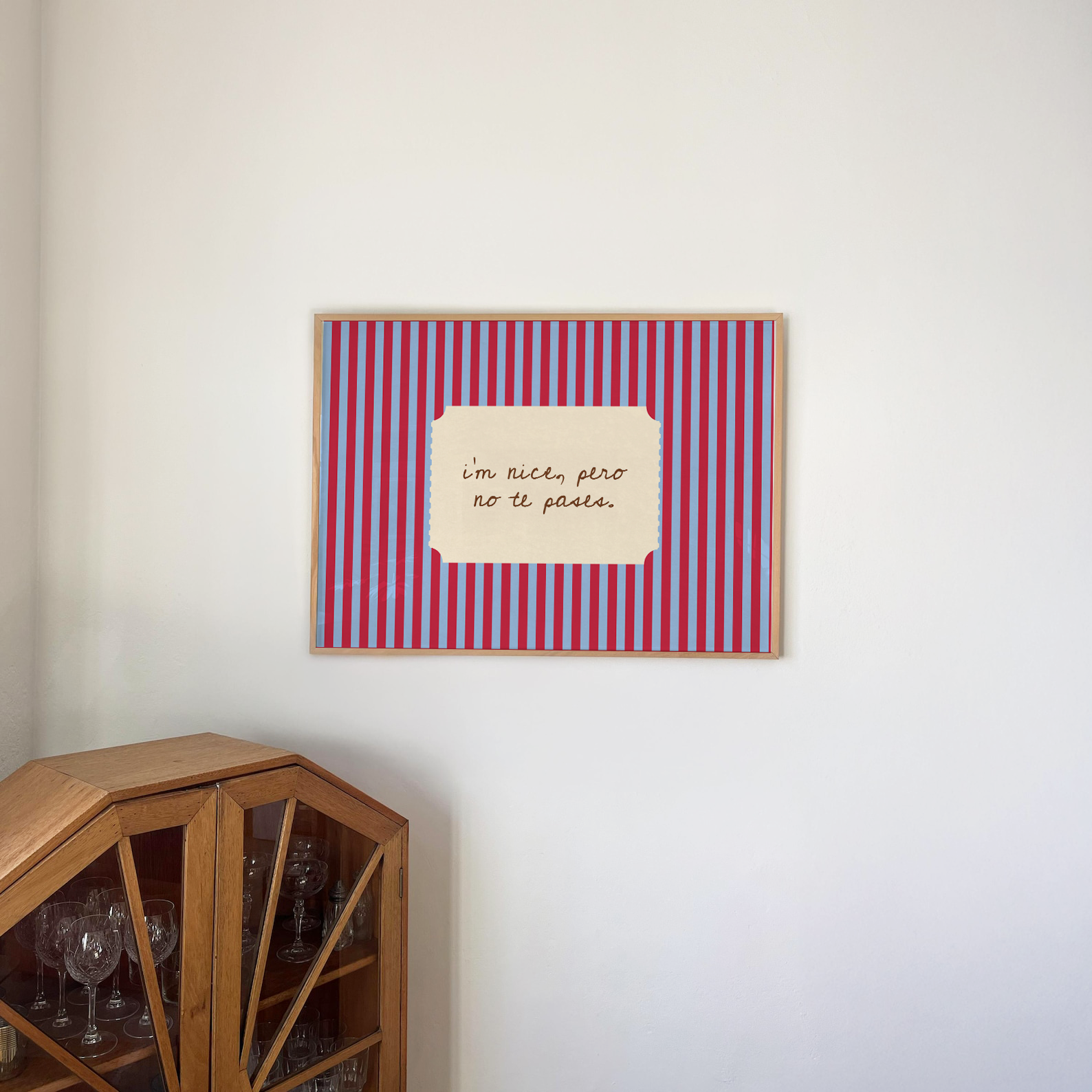 Quadro Personalizado de Listras com Frase