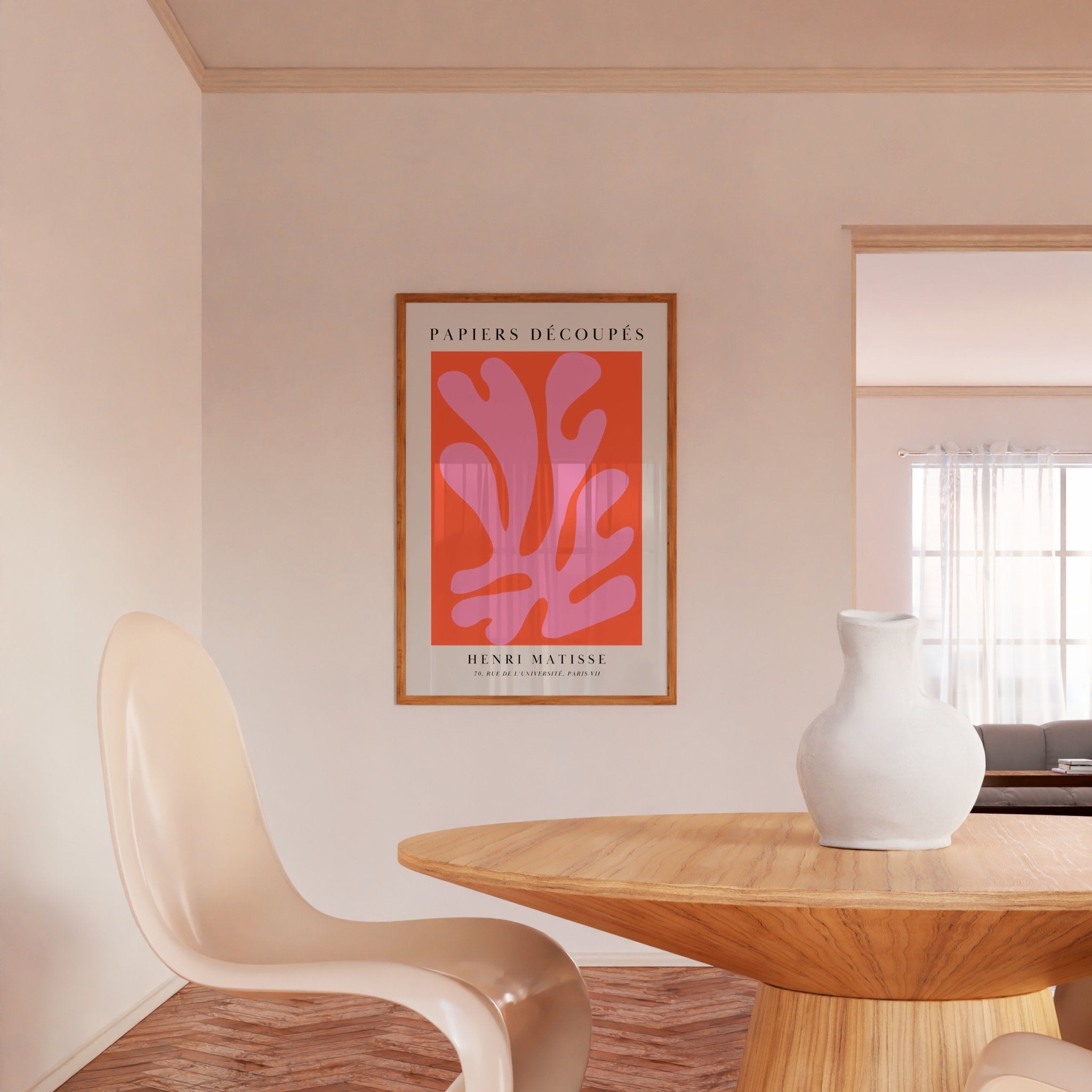 Matisse- Papier Découpés (rosa e vermelho) (arquivo digital)