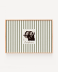 Quadro Personalizado Listrado com Fotos Polaroid