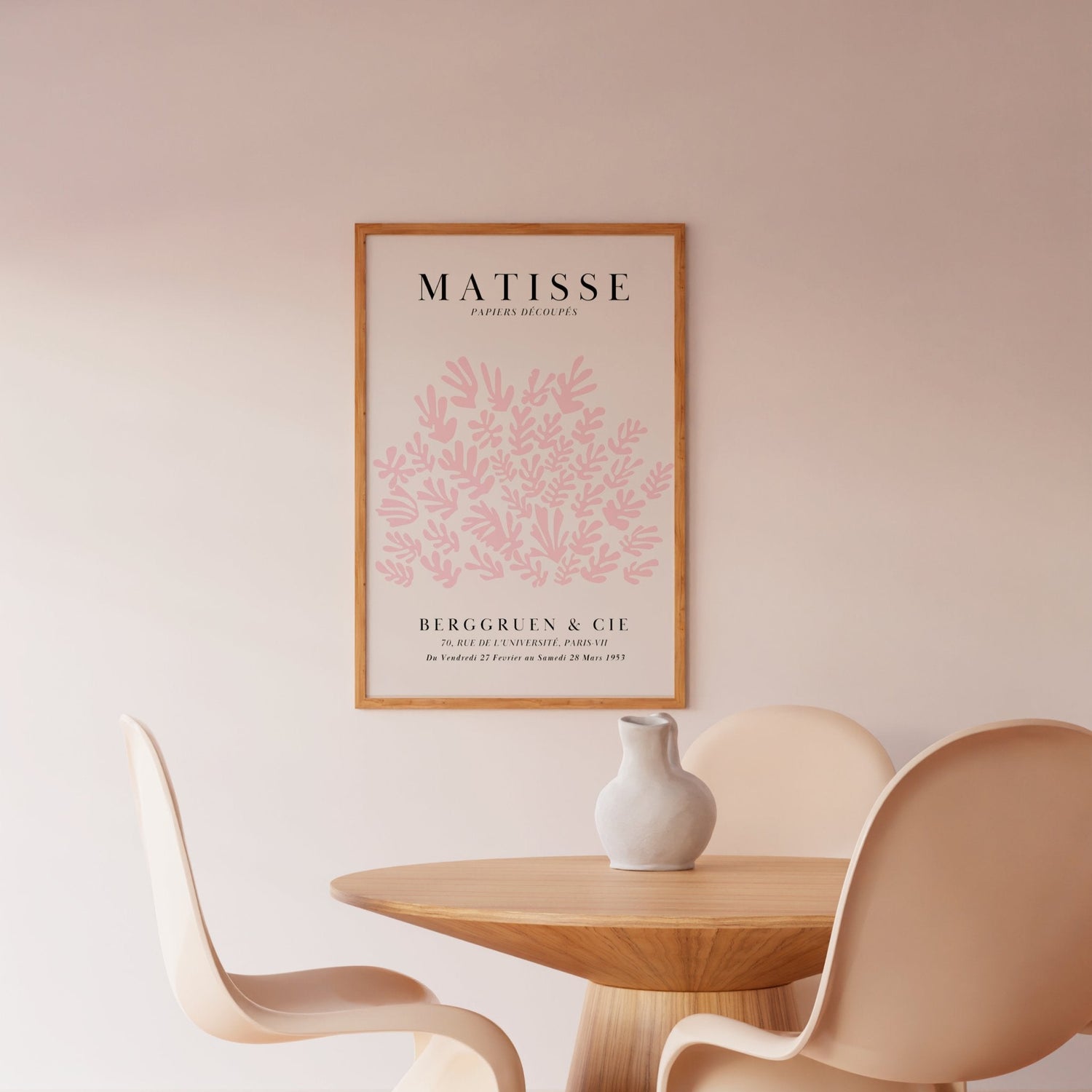 Matisse- Papier Découpés (rosa e off white) (arquivo digital)