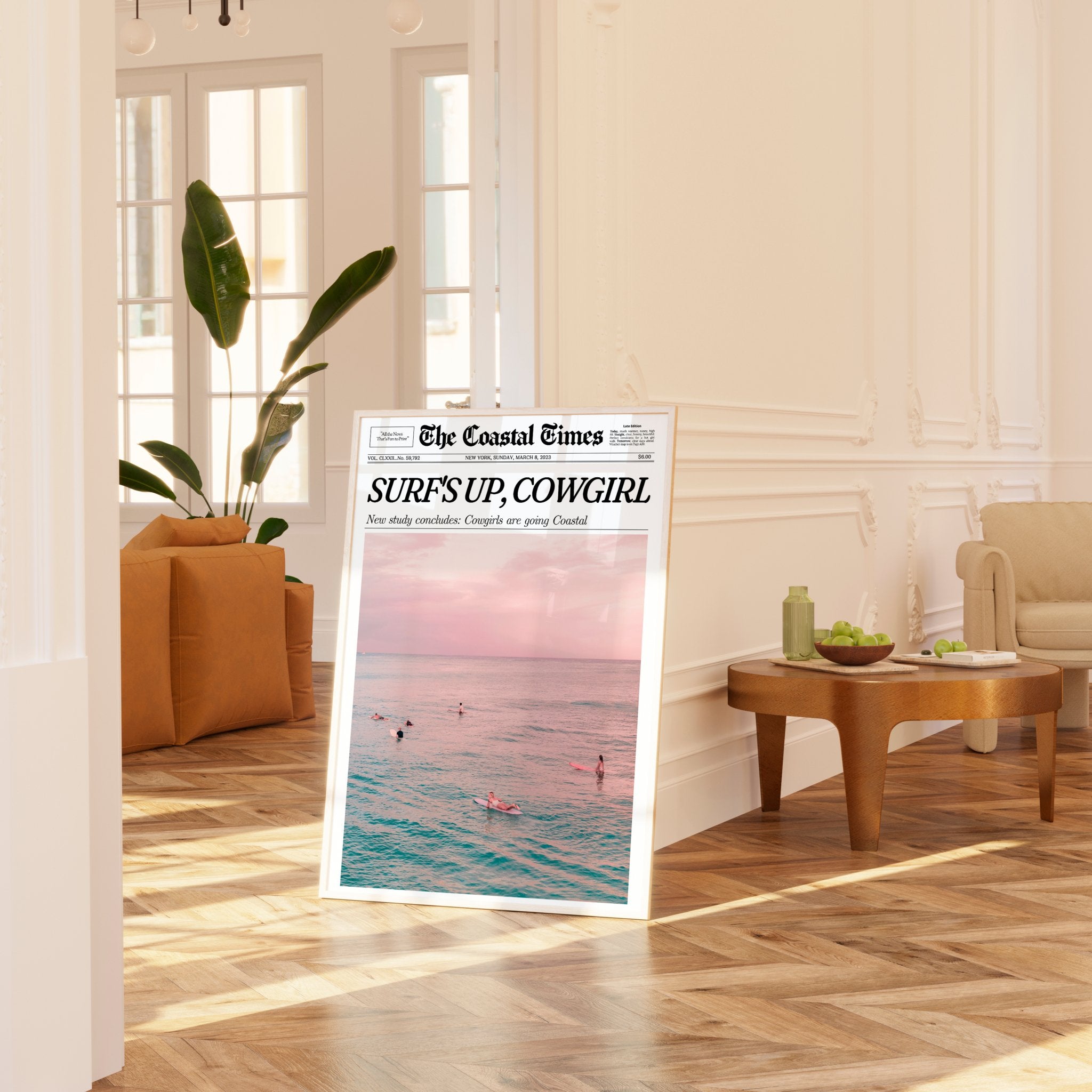 Quadro Decorativo Surf's up, cowgirl