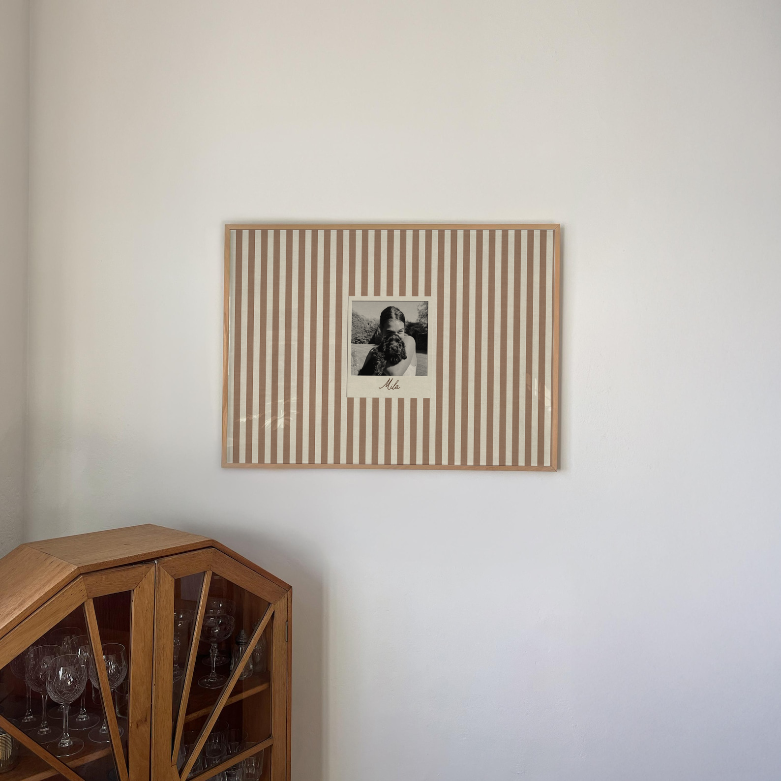 Personalizado- Listrado com polaroid