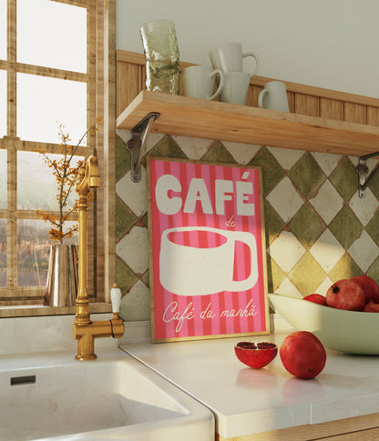 Café de café da manhã- listrado (arquivo digital)