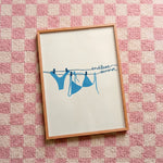 Quadro decorativo Endless summer com moldura natural