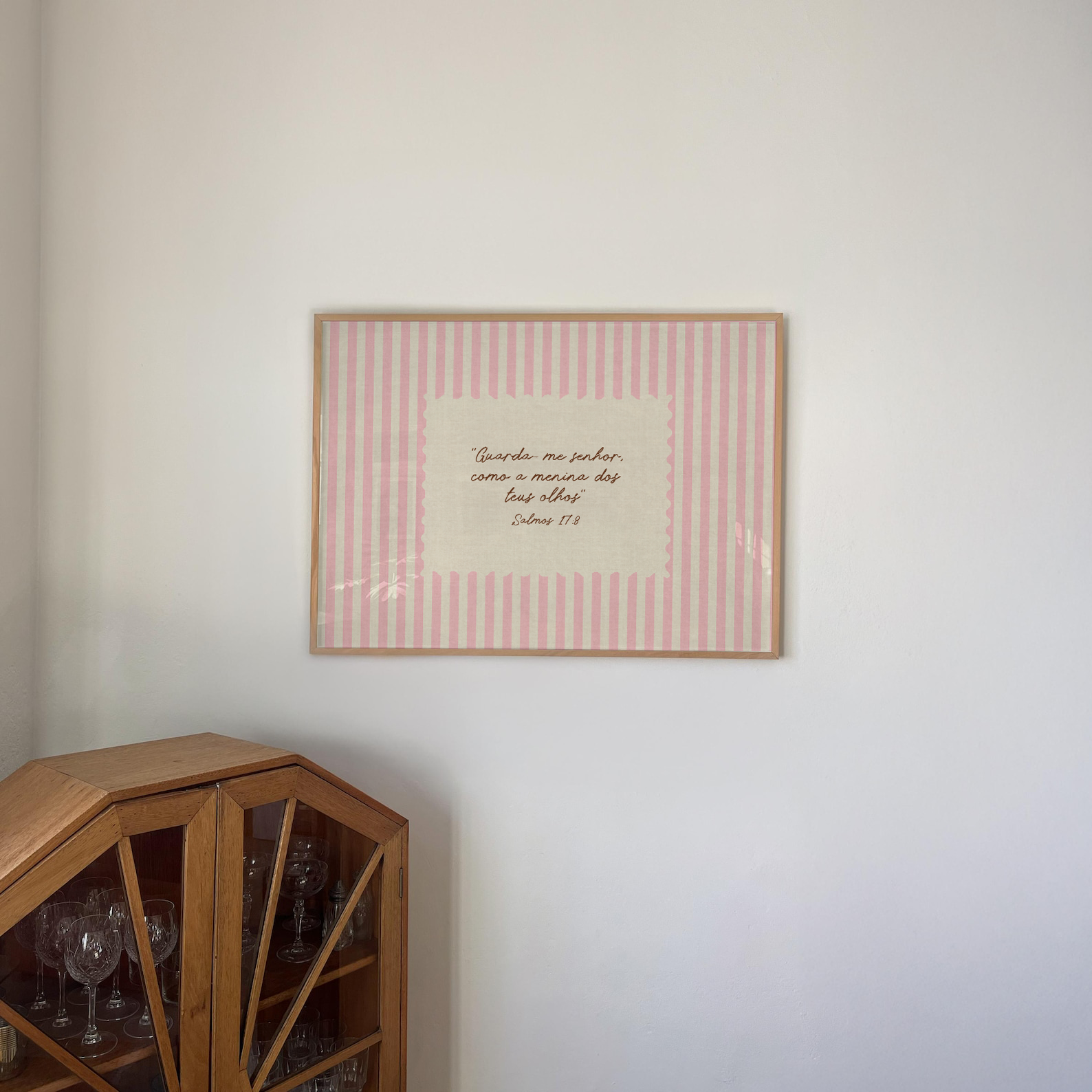 Quadro Personalizado de Listras com Frase