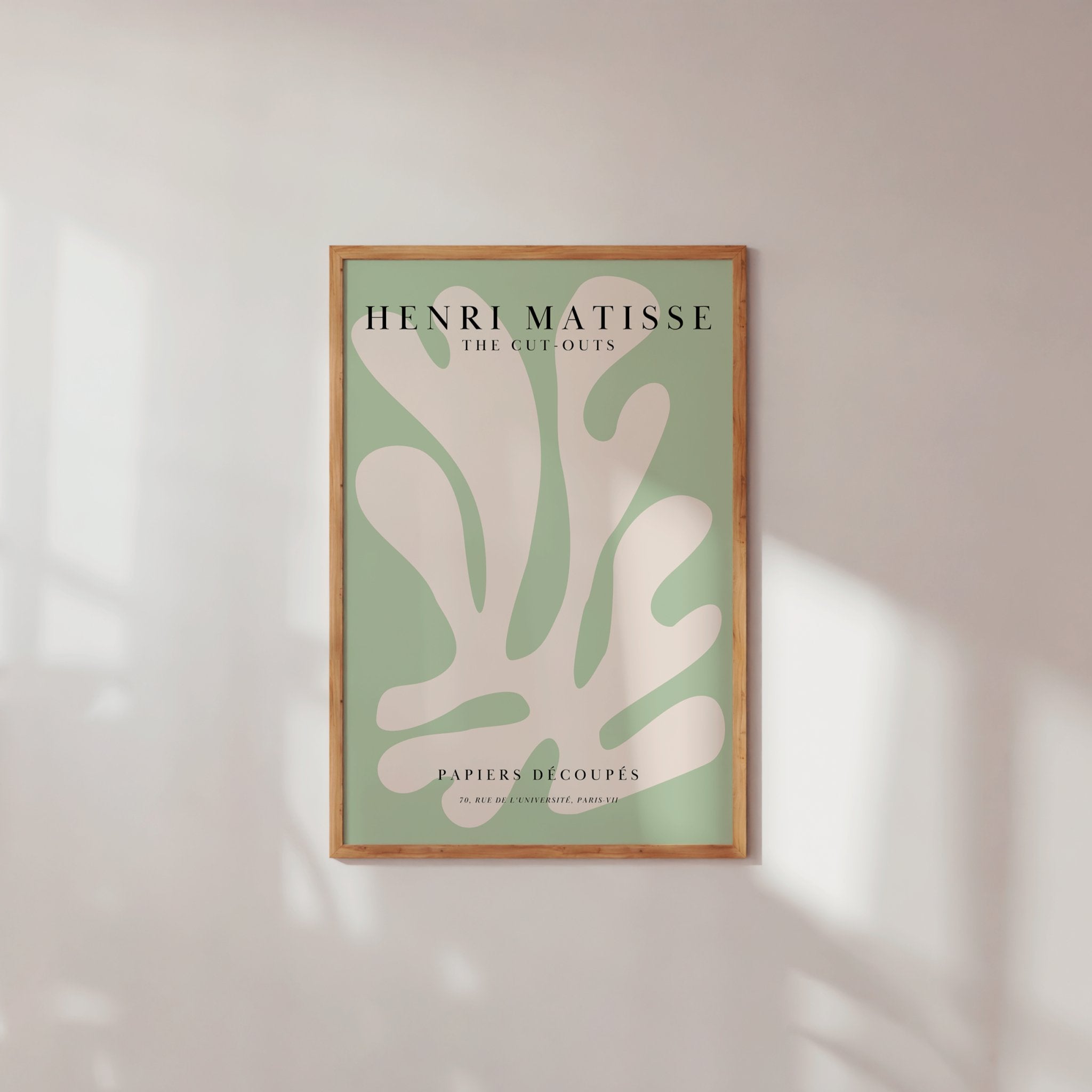 Matisse- Papier Découpés (verde claro) | Arte Digital