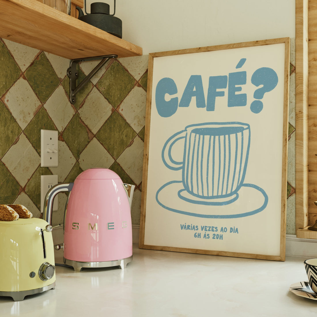 Café?- Off White e azul