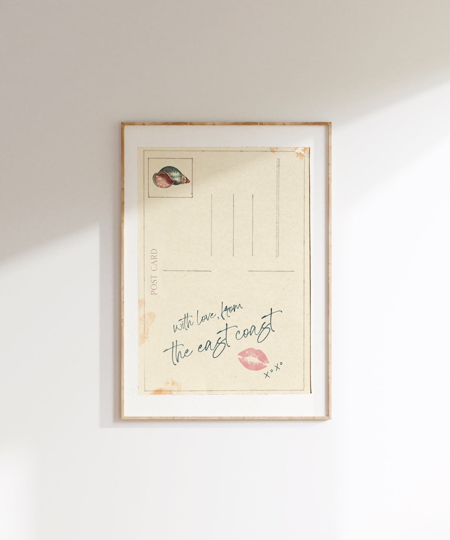 Quadro Decorativo Cartão postal- east coast