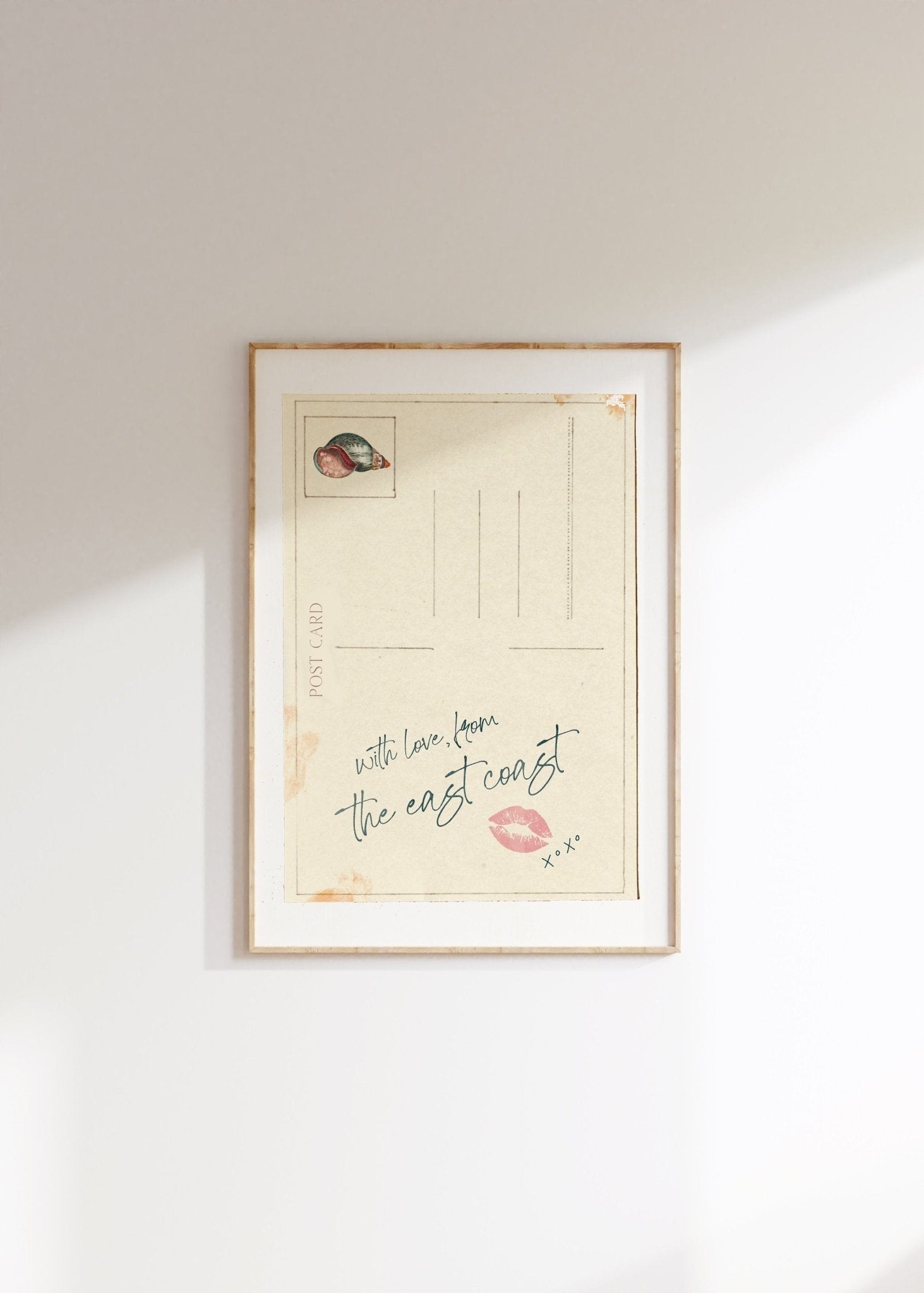 Cartão postal- east coast | Arte Digital