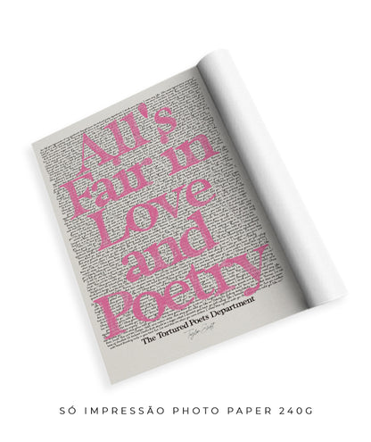 All is fair in Love and Poetry