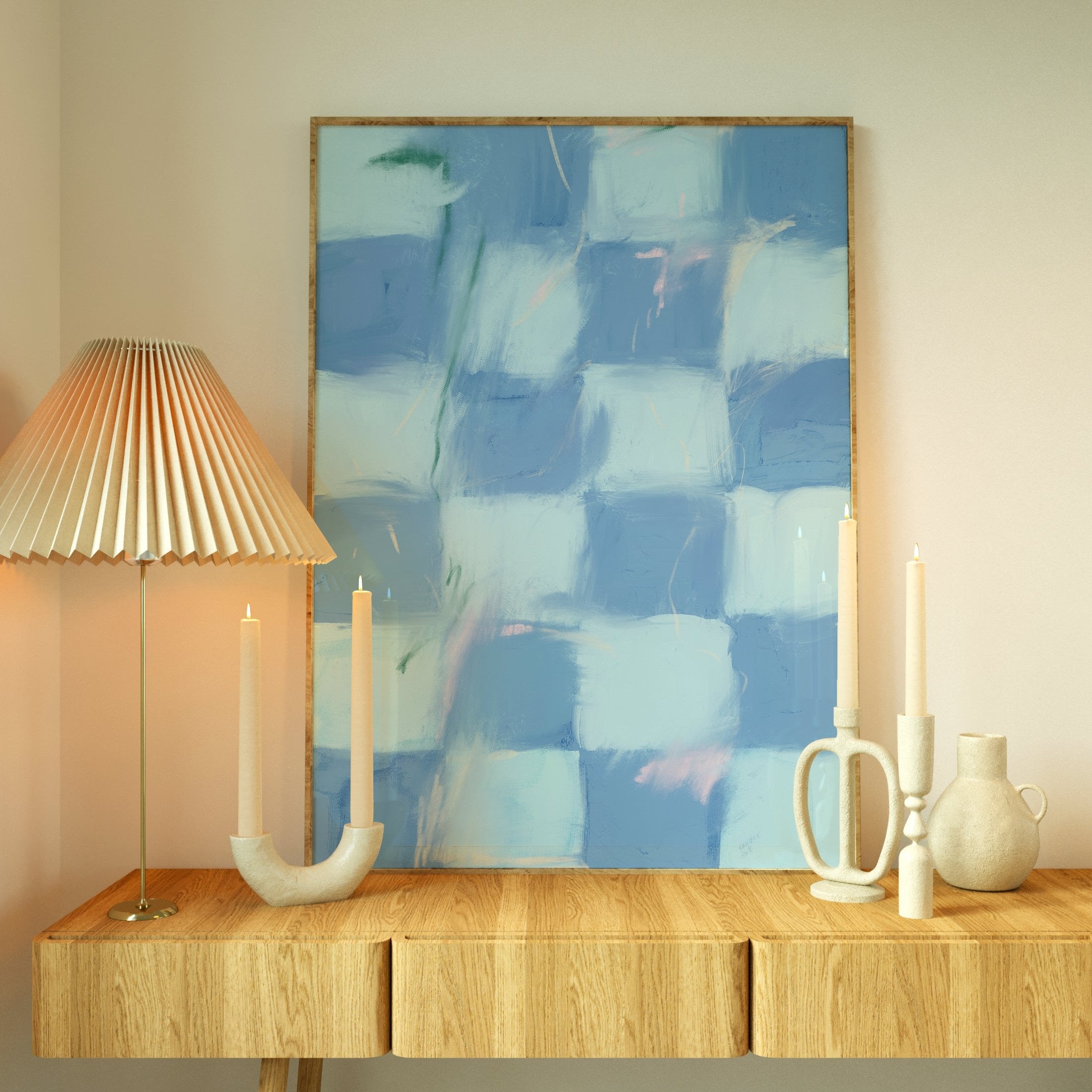 Quadro Decorativo Quadriculado Nº1
