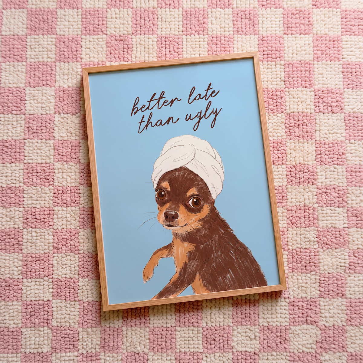 Quadro Personalizado de Pet Ilustração Colorida