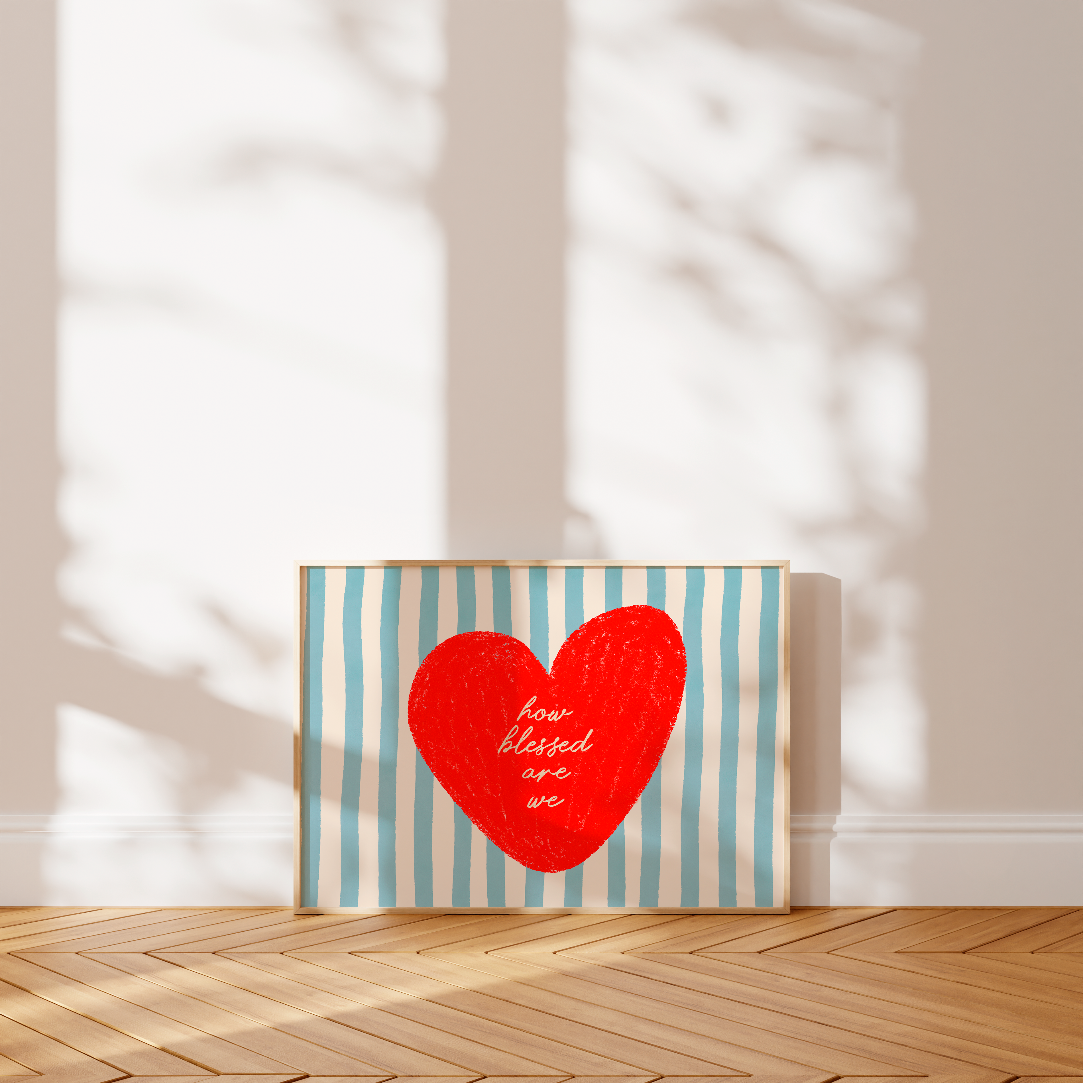 How blessed are we- listrado azul