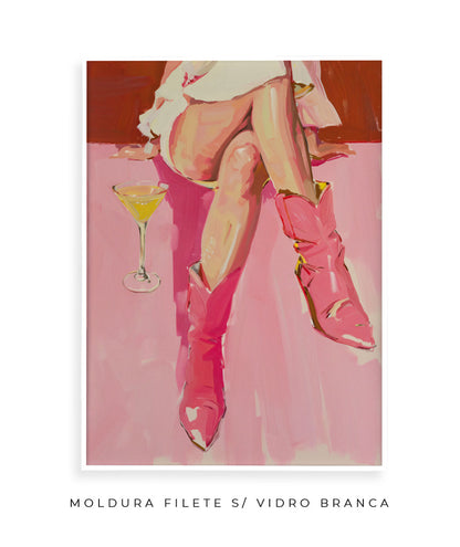 Pink boots &amp; Martini