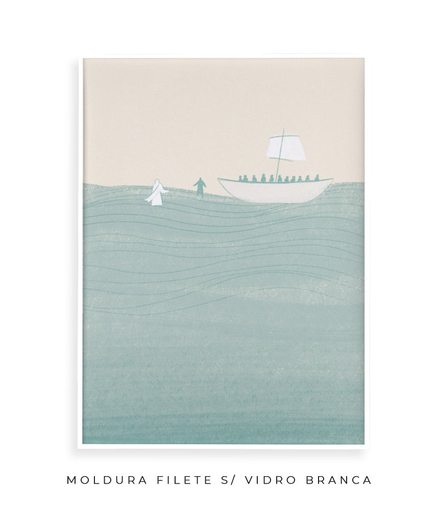 Jesus e Pedro andam sobre as águas