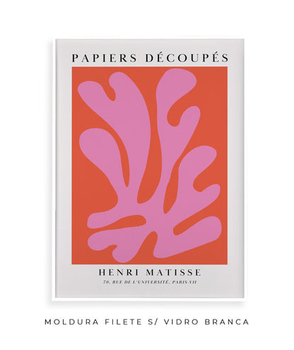 Matisse- Papier Découpés (rosa e vermelho)