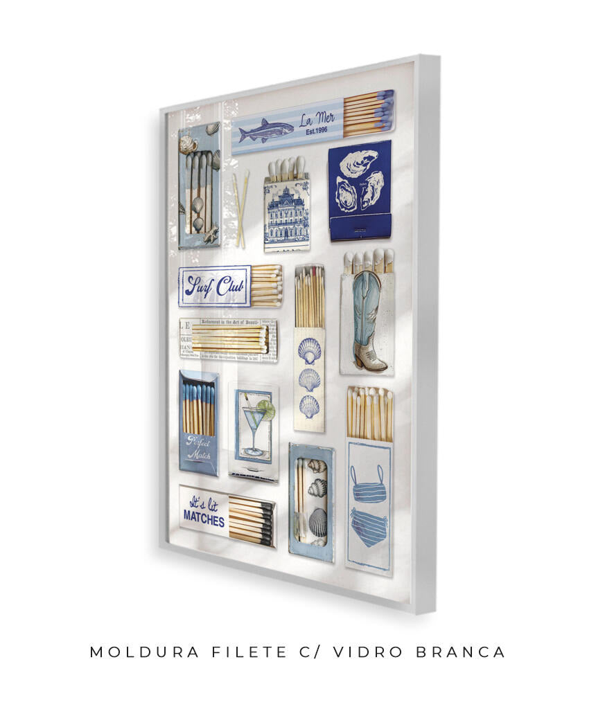 Vintage Matchbox- azul