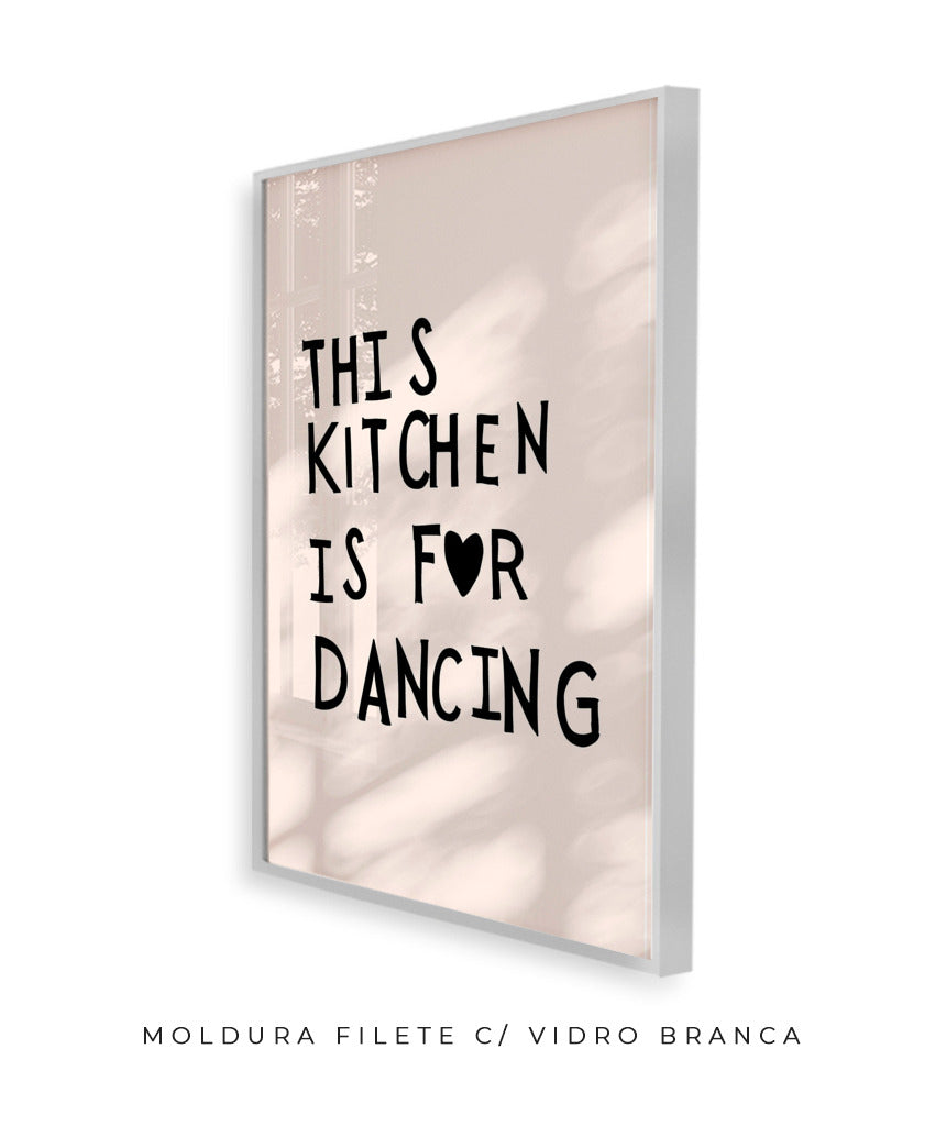 This kitchen is for dancing! (preto)