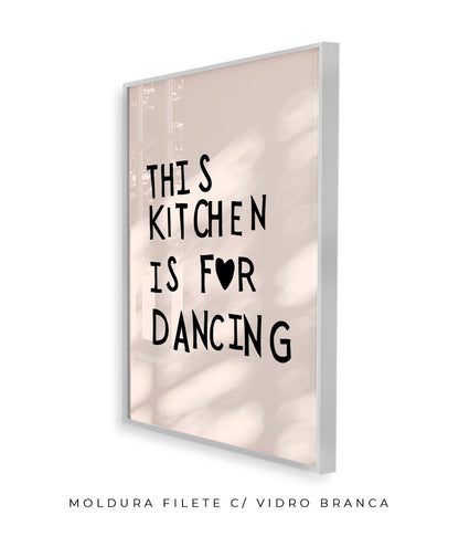 This kitchen is for dancing! (preto)