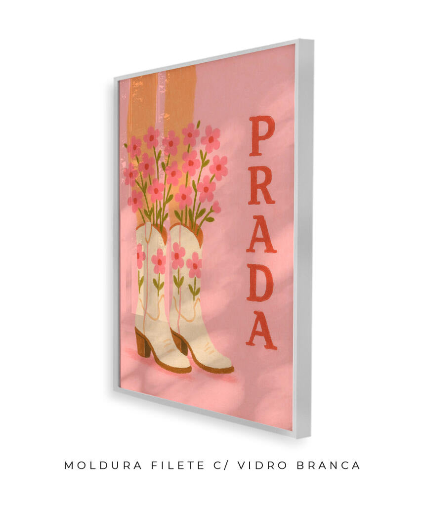 Prada- cowboy boots (rosa)