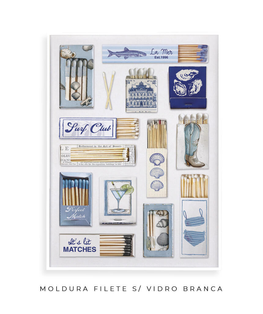 Vintage Matchbox- azul