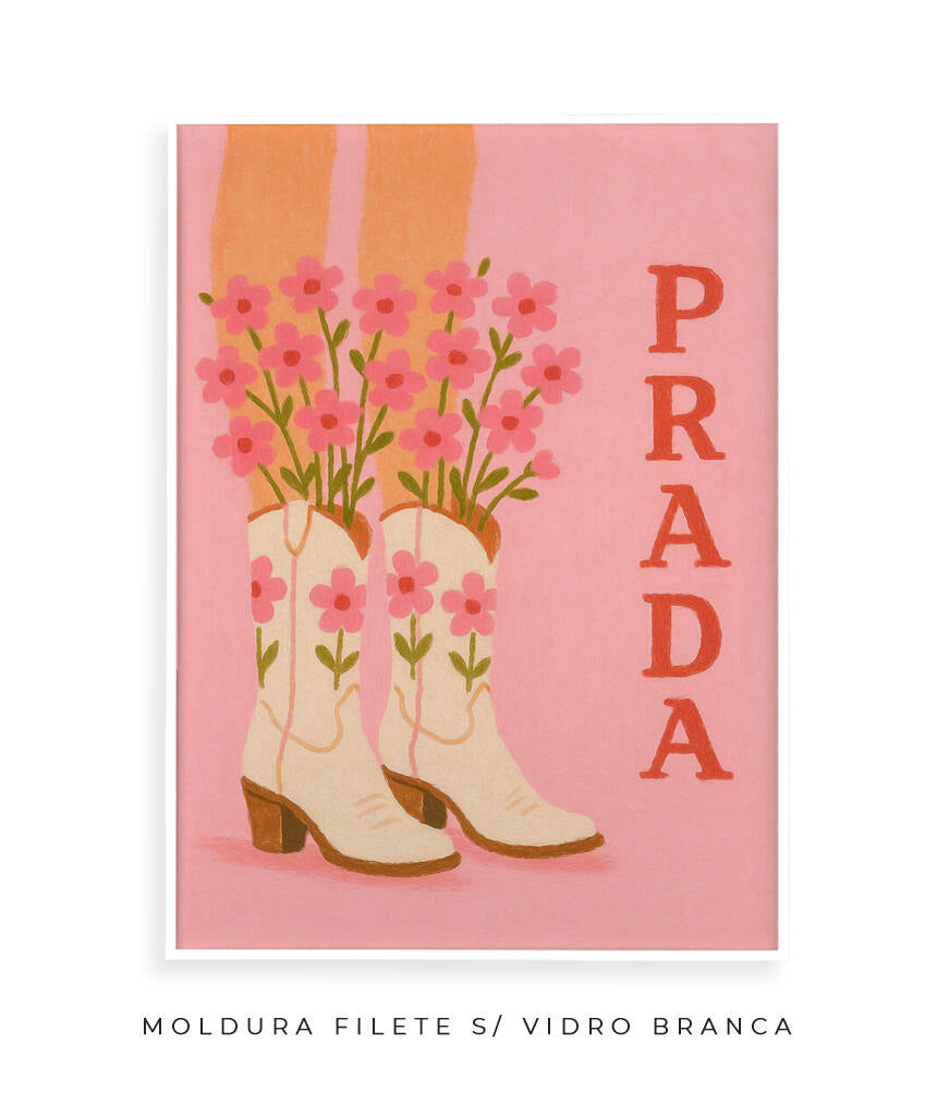 Prada- cowboy boots (rosa)