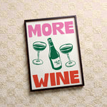 Quadro decorativo More wine com moldura preto