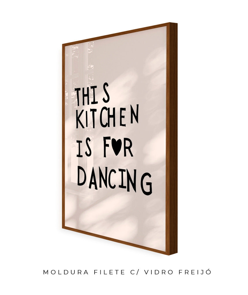 This kitchen is for dancing! (preto)